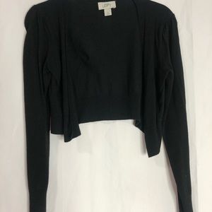 Loft crop cardigan size small black